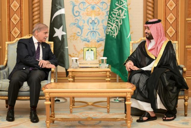 PM Shehbaz meets Saudi Crown Prince