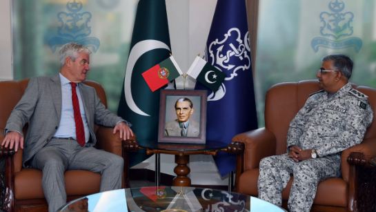 Portuguese Ambassador calls on Naval Chief at Naval Headquarters