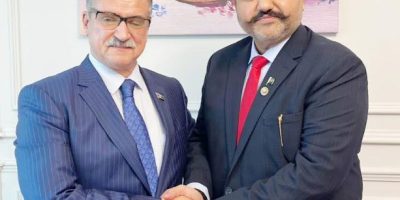 Chairman PRCS meets President Azerbaijan Red Crescent Society in Baku