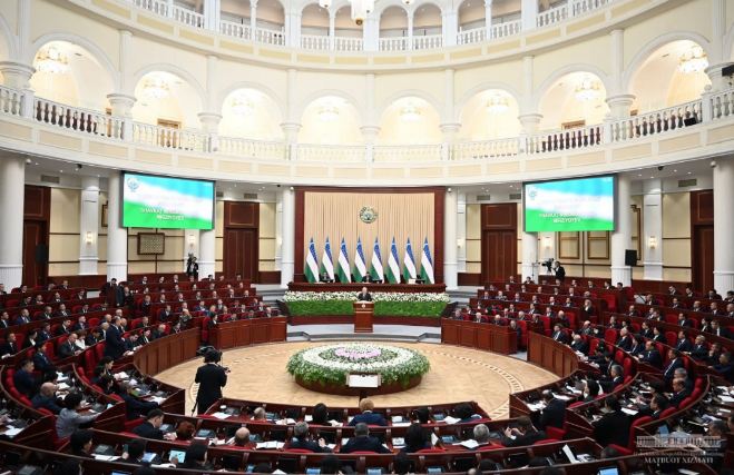 President Mirziyoyev participates in the session of Legislative Chamber of Oliy Majlis