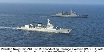 PNS Zulfiquar conducts exercise with Korean Navy Ship in Arabian Sea