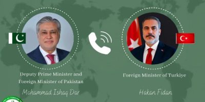 Bilateral Communication: Dar briefs Turkish Foreign Minister on Syrian evacuation plans