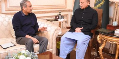 Interior Minister Mohsin Naqvi meets Prime Minister Shehbaz Sharif