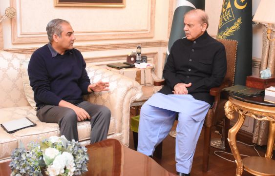 Interior Minister Mohsin Naqvi meets Prime Minister Shehbaz Sharif