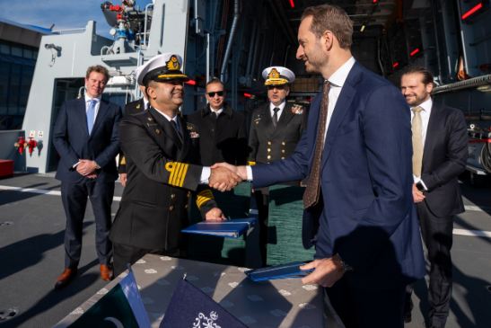 Pakistan Navy commissions offshore patrol vessel PNS YAMAMA in Romania