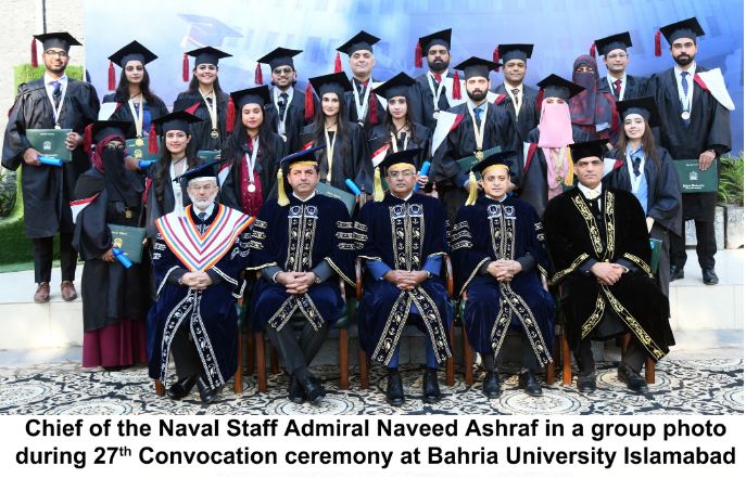 27th Convocation Ceremony of Bahria University held in Islamabad