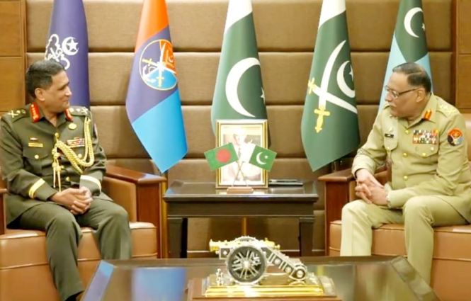 Bangladesh PSO holds strategic talks with CJCSC in Rawalpindi