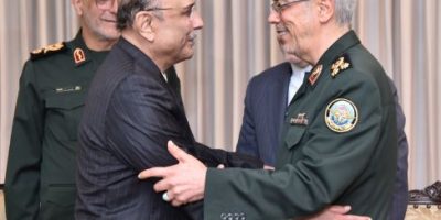 Chief of General Staff of Iranian Armed Forces calls on President Zardari