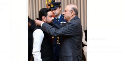 President confers Sitara-i-Imtiaz award on Asif Bashir