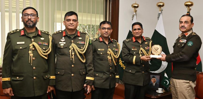 Bangladesh PSO meets COAS Gen. Syed Asim Munir at GHQ Rawalpindi