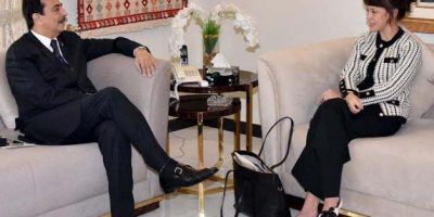 Gilani emphasizes parliamentary diplomacy in meeting with Swedish Ambassador