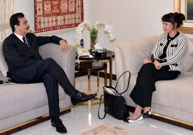 Gilani emphasizes parliamentary diplomacy in meeting with Swedish Ambassador