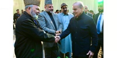 PM Shehbaz meets Hurriyet Leaders at Bhimber Daanish School inauguration