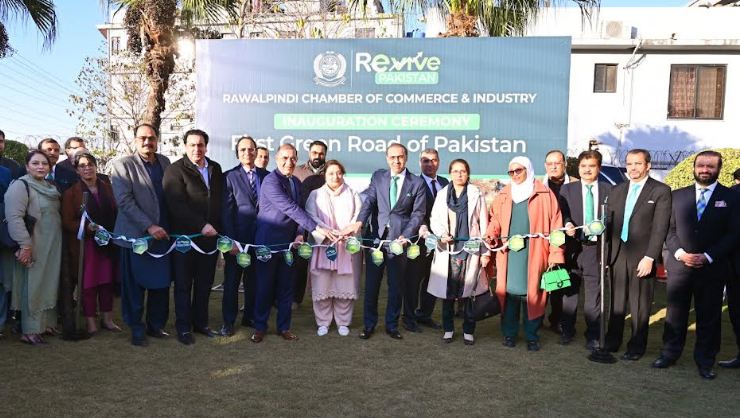 Romina Khurshid Alam inaugurates of the First Green Road of Pakistan