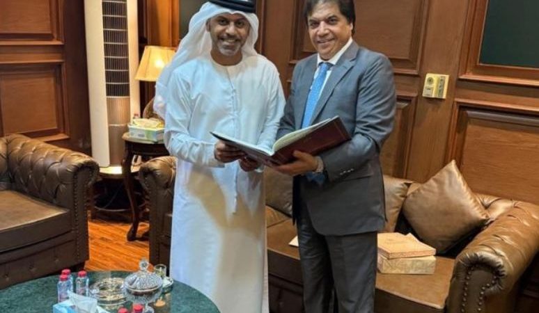 Hanif Abbasi meets UAE Ambassador