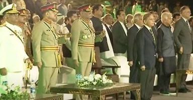 Marka-e-Haq: PM, military chiefs attend Youm-e-Tashakur ceremony in Islamabad