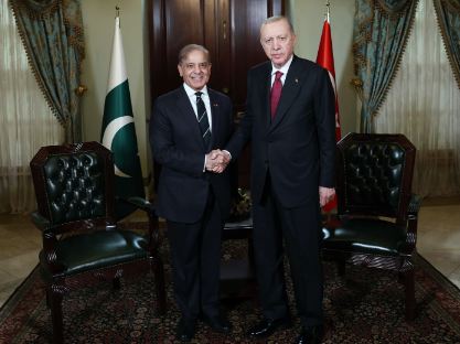 PM Shehbaz meets Recep Tayyip Erdogan
