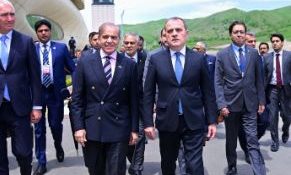 PM Shehbaz Sharif arrives in Lachin