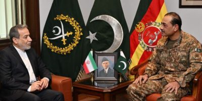 Iran FM, Army Chief discuss regional challenges at GHQ