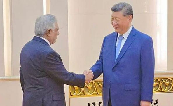FM Dar meets 'iron-clad brother' President Xi