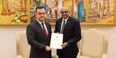 Uzbek Envoy presents credentials to Sri Lankan Chief of Protocol