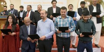 Tarar praises sports journalists as pillars of sporting spirit