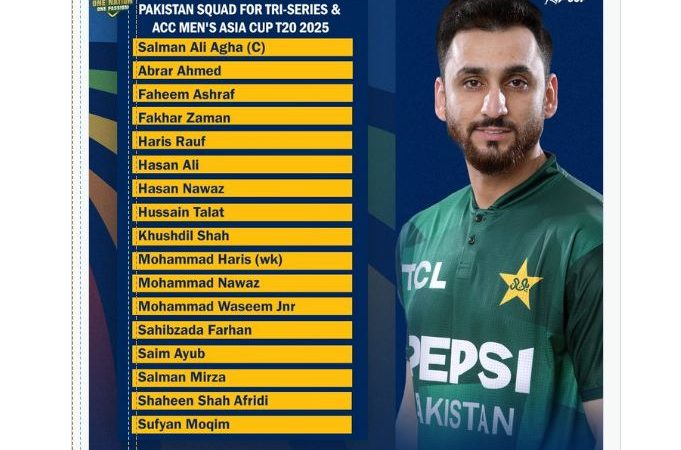 Salman Agha to lead Pakistan’s Asia Cup squad as Babar, Rizwan left out