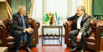 FM Dar meets Iranian counterpart during presidential visit