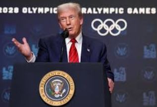 Trump creates task force to prepare for 2028 Olympic Games