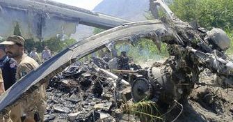 MI 17 helicopter crashes; all crew members embrace shahadat