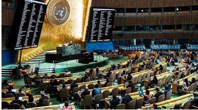UN overwhelmingly endorses declaration on two-state solution for Israel, Palestinians