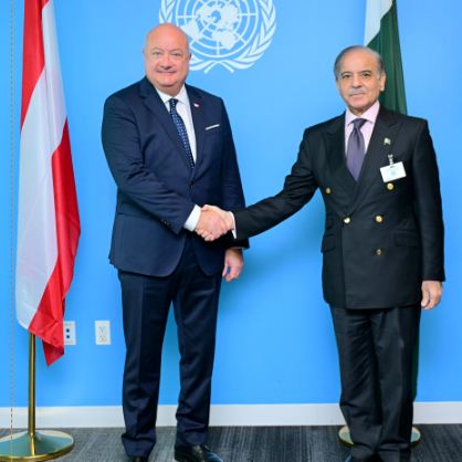 PM Shehbaz, Austrian Chancellor meet at UNGA in New York