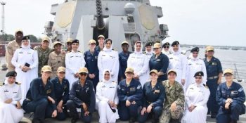 US Navy Ship USS WAYNE E. Meyer concludes visit to Pakistan
