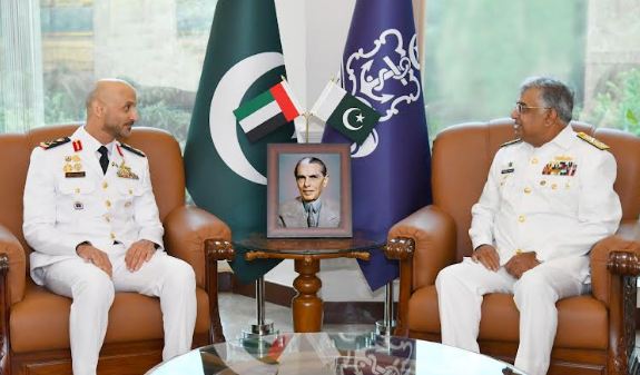 Commander UAE Naval forces meets Admiral Naveed Ashraf