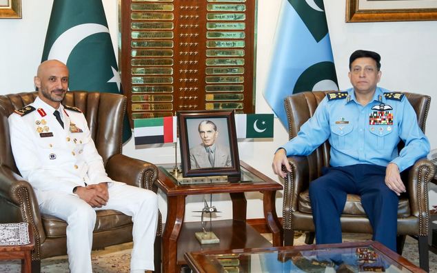 UAE naval commander meets PAF chief to enhance defense collaboration