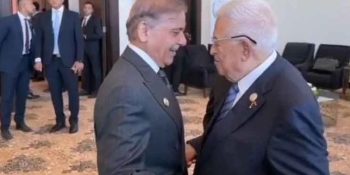 PM Shehbaz meets Palestinian president, calls Gaza ceasefire ‘prelude to peace’