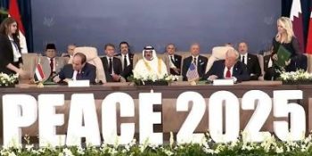 US President Trump, mediators sign Gaza ceasefire deal