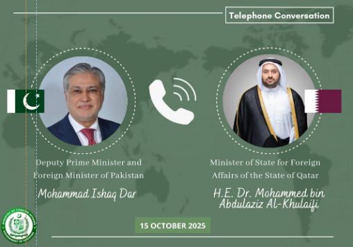 Qatar appreciates Pakistan's role in regional peace, security