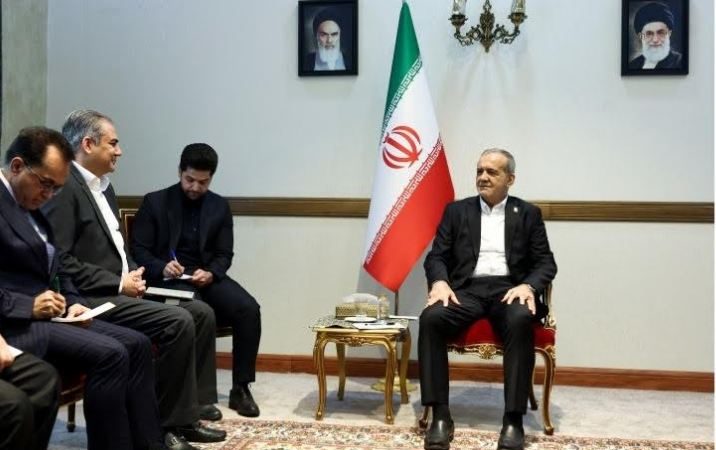 Mohsin Naqvi meets Iranian President Masoud Pezeshkian
