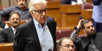 Imran Khan remained under control of Gen Bajwa, Faiz Hamid during PTI govt: Khawaja Asif
