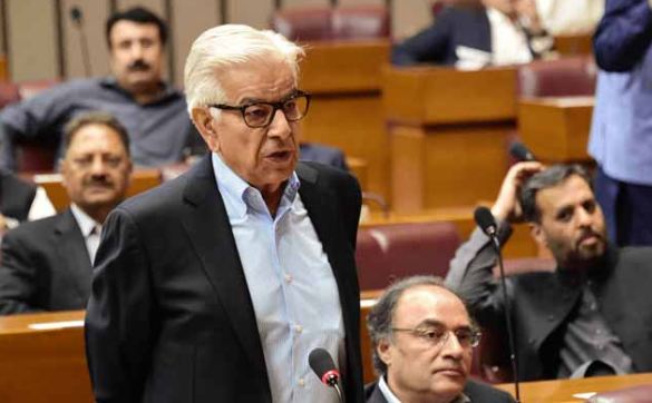 Imran Khan remained under control of Gen Bajwa, Faiz Hamid during PTI govt: Khawaja Asif