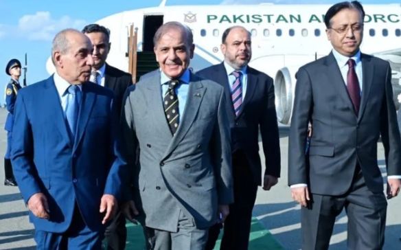 PM lands in Baku to attend Azerbaijan Victory Day celebrations