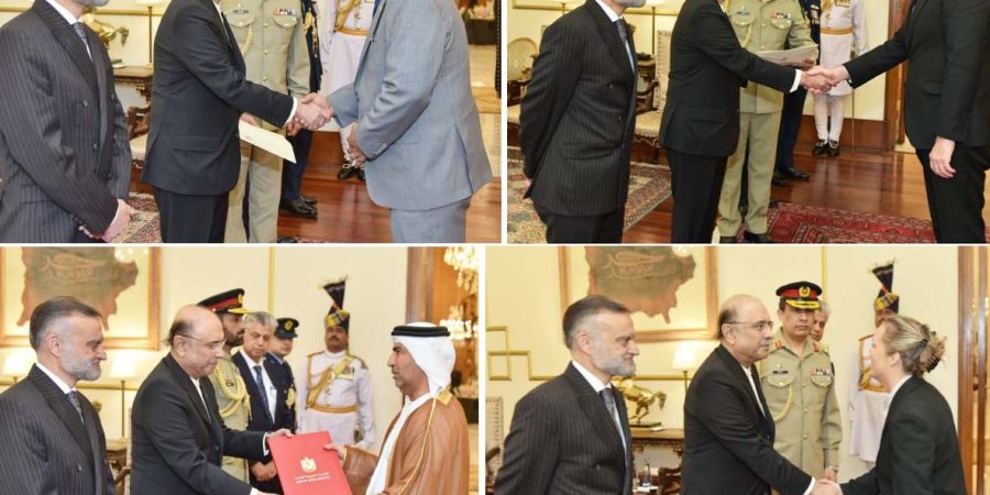 Envoys of four countries present credentials to President