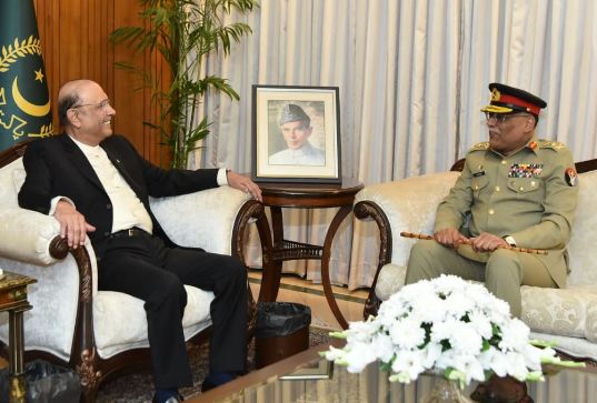 President Zardari, General Sahir discuss national security