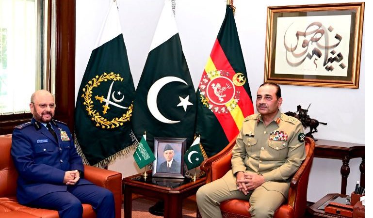 Saudi military chief visits GHQ