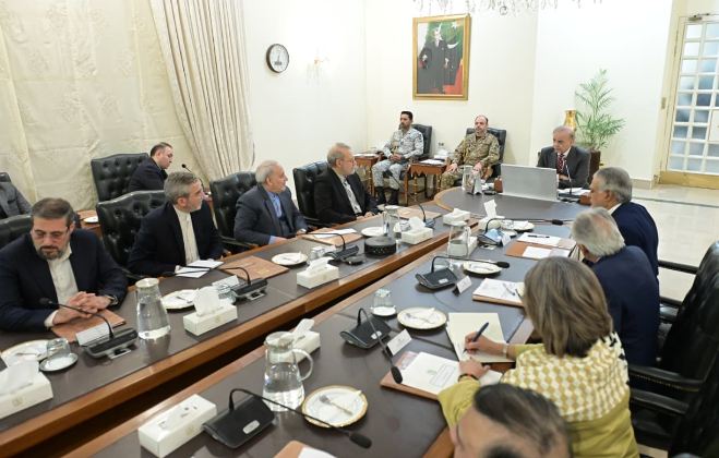 Iranian official Larijani meets PM Shehbaz