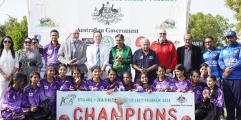 Australian High Commission empowers girls through cricket