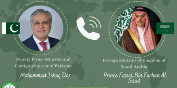 Dar, Saudi FM discuss Gaza in urgent phone call