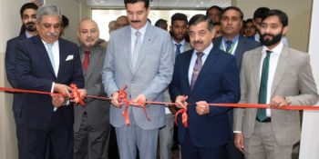 KP Governor inaugurates Islamic Financial Lounge at NUML Campus