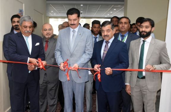 KP Governor inaugurates Islamic Financial Lounge at NUML Campus